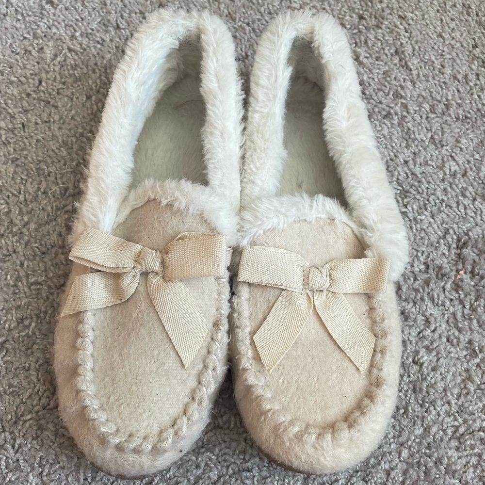 Cozy Cream Sonoma Moccasin Slippers